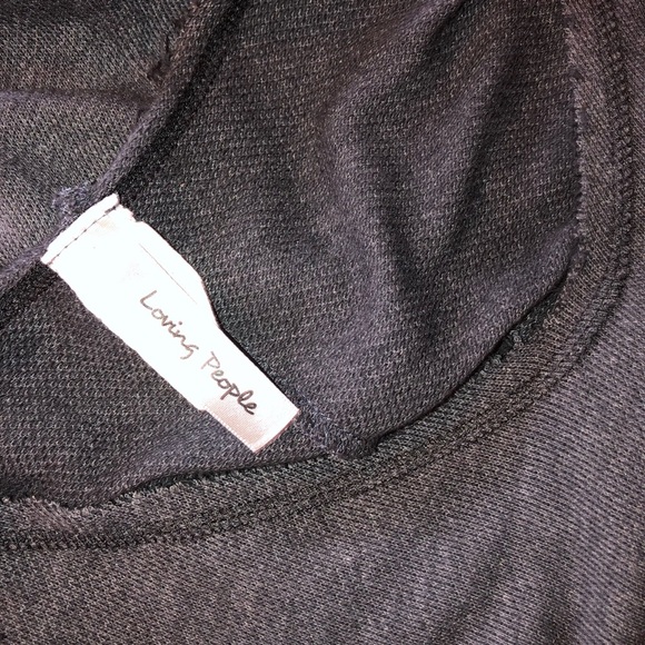 Loving People medium cold shoulder terry cloth top - Picture 3 of 3